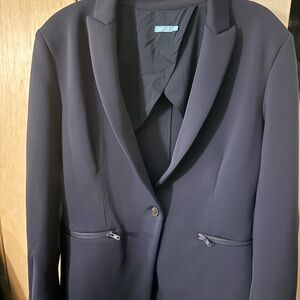 J. McLaughlin Classic Navy Blazer